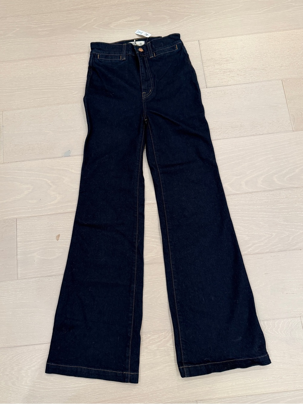 Madewell NWT Dark Blue Wide-Leg High-Rise Jeans